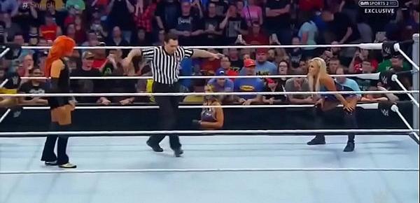  Dana Brooke vs Becky Lynch. SmackDown.